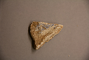 Stucco Fragment, Stucco; carved and painted